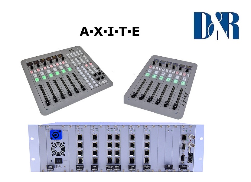 Bộ trộn âm thanh phát thanh trực tiếp Onair Audio mixer - D&R AXITE ON-AIR Digital IP Audio broadcast console