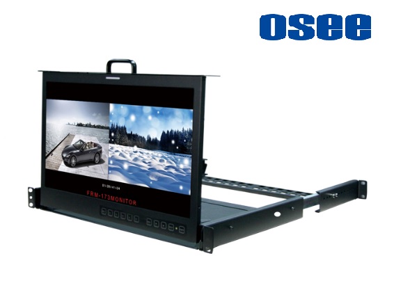 OSEE FRM-173-3HSV - 1 RU pull-out rackmount monitor 1920×1080 