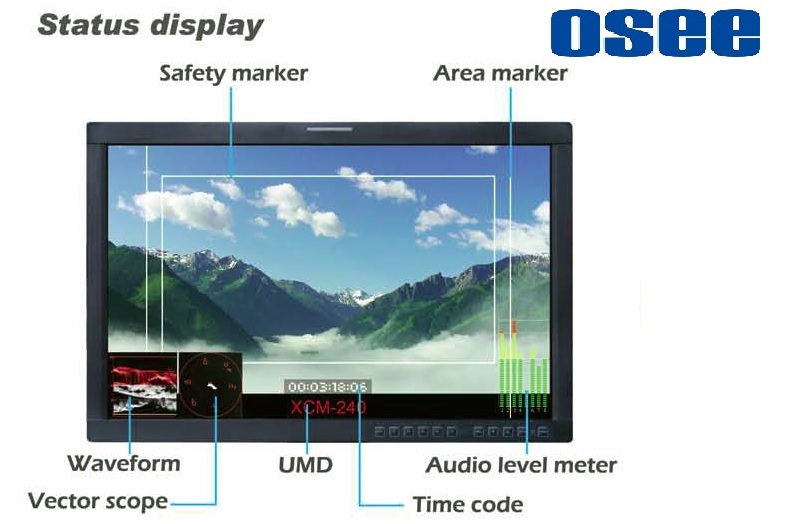 OSEE XCM-240 High Grade quality - High Definition Reference Video Monitor